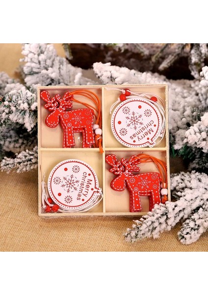 12PCS-SET3 12/9 Adet Noel Ahşap Kolye Kar Tanesi Noel Ağacı Askı Süsleri Noel Süslemeleri Ev Için Navidad Hediye Yeni Yıl 2023 (Yurt Dışından) fırsatları