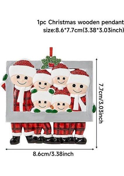 Stil 5 Noel Kolye Dıy Kişisel Aile Noel Süslemeleri Ev 2023 Navidad Noel Ağacı Asılı Süsleme Yeni Yıl 2024 (Yurt Dışından)