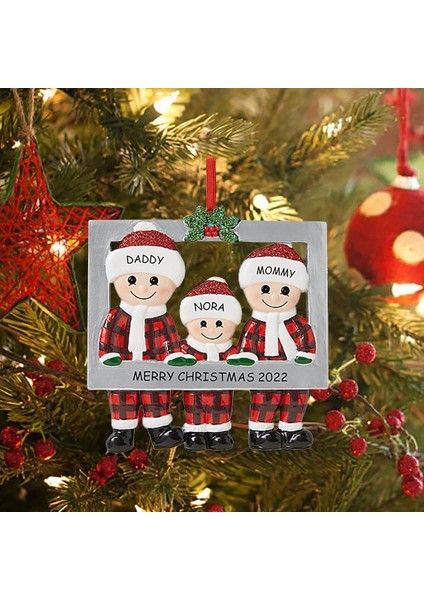 Stil 5 Noel Kolye Dıy Kişisel Aile Noel Süslemeleri Ev 2023 Navidad Noel Ağacı Asılı Süsleme Yeni Yıl 2024 (Yurt Dışından)