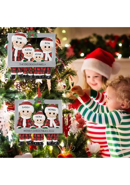 Stil 5 Noel Kolye Dıy Kişisel Aile Noel Süslemeleri Ev 2023 Navidad Noel Ağacı Asılı Süsleme Yeni Yıl 2024 (Yurt Dışından)