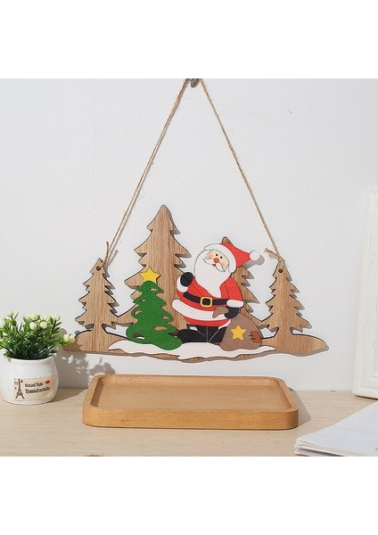 1 Adet Asılı Dekorlar 1 Takım Noel Dıy Masa Ahşap Süs Kardan Adam Kilise Ev Için 2023 Yeni Yıl Noel Süslemeleri Navidad Noel Noel Malzemeleri (Yurt Dışından)