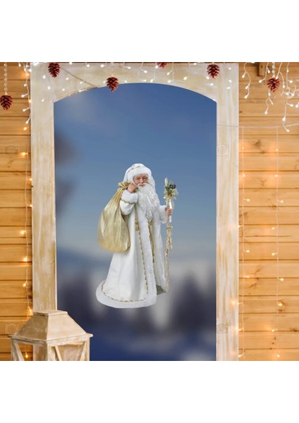 C 20 x 30 cm Yeni Yıl 2022 Yılbaşı Dekoru Ev Için Noel Baba Melek Pvc Etiket 20 x 30 cm Noel Süsleri Adornos De Navidad Natal (Yurt Dışından)