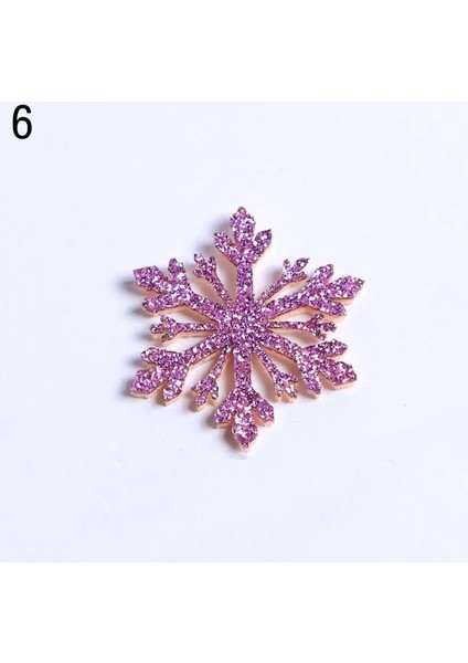 Stil 6 10 Adet 10 Adet 34/36MM Glitter Noel Kar Taneleri Parlak Altın Rengi Toz Kumaş Aplikler Düğün Yamalar Yapımı Dıy Zanaat (Yurt Dışından)