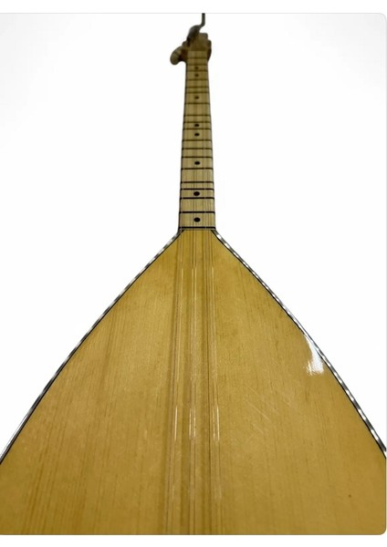 Kısa Sap Bağlama Gitar Burgulu Masif Dut Ağacı Nokta Klavyeli Profesyonel Çift Kafes