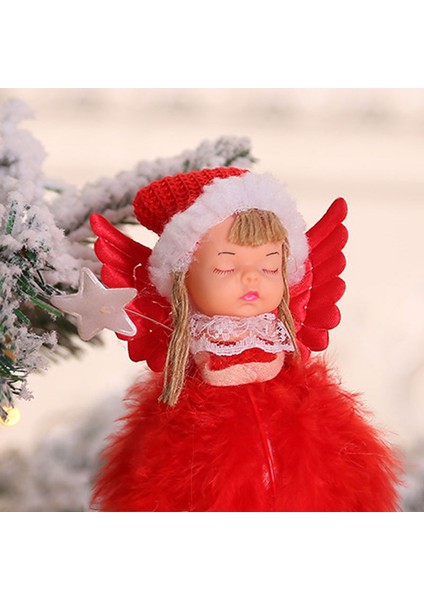 A-Gri Şapka Kız Yeni Yıl 2023 Son Noel Melek Kız Bebek Noel Ağacı Süsleme Noel Deco Noel Dekorasyon Ev Için Navidad 2022 Çocuk Hediye (Yurt Dışından)