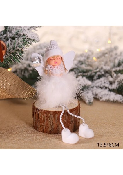 A-Gri Şapka Kız Yeni Yıl 2023 Son Noel Melek Kız Bebek Noel Ağacı Süsleme Noel Deco Noel Dekorasyon Ev Için Navidad 2022 Çocuk Hediye (Yurt Dışından)