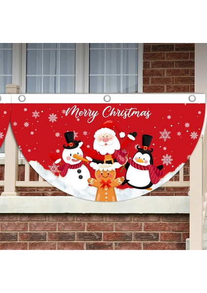 Bayrak 2 Noel Açık Fan Bayrak Afiş Merry Christmas Dekorasyon Ev Için Noel Süsleri 2022 Noel Navidad Kerst Natal Yeni Yıl 2023 (Yurt Dışından)