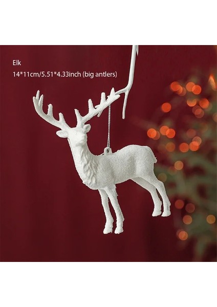 Stil 1 1 Pc Noel Kolye Noel Ağacı Elk Kar Tanesi Süsler Ev Asılı Dekorlar Noel Partisi Yeni Yıl Çocuklar Hediye (Yurt Dışından)