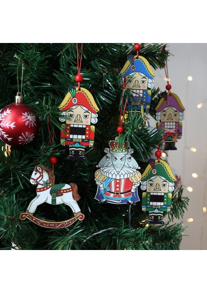 Sallanan At Huadodo 1 Adet Fındıkkıran Noel Süsleri Ahşap Asılı Rustik Noel Ağacı Dekorasyon Zanaat Yeni Yıl Dekor Çocuk Bebek (Yurt Dışından) modelleri