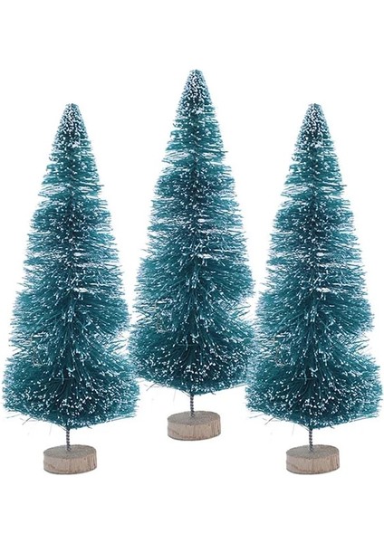 12.5 cm -Bej 5 Adet 5-16 cm Sisal Fiber Mini Noel Ağacı Kar Don Çam Ağacı Dıy Zanaat Noel Partisi Masa Dekorasyon Noel Süsleri (Yurt Dışından)