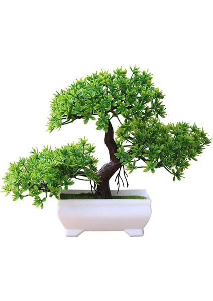 Yeşil Yapay Bonsai Doğal Gerçekçi Plastik Düğün Için Karşılama Çam Bonsai (Yurt Dışından) modelleri