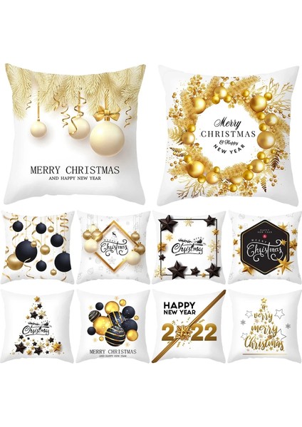 43 45 cm Noel Minder Örtüsü Yastık Kılıfı Noel Dekorasyonu Ev Için 2023 Navidad Noel Noel Noel Süsü Yeni Yıl Hediyesi 2024 (Yurt Dışından) indirimleri