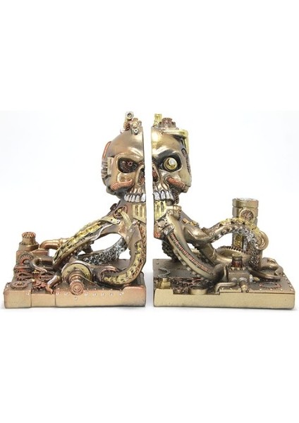 Steampunk Polyester Ahtapot Kitap Stoperi