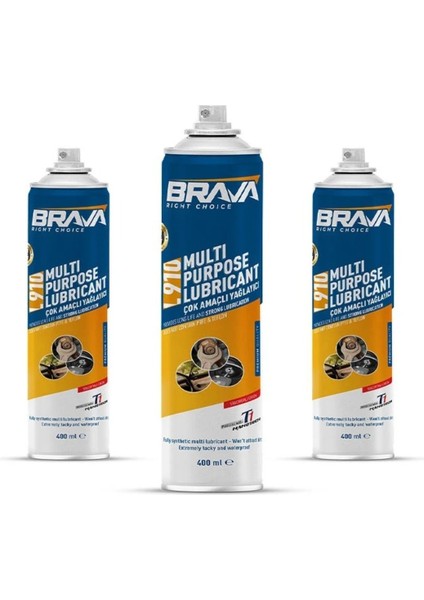 L910 Çok Amaçlı Yağlayıcı 400 ml x 3