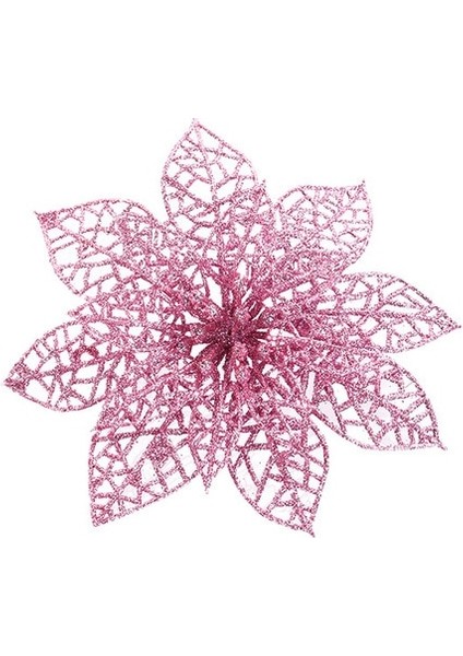 1pc 14 cm Pembe 5pcs Glitter Noel Çiçek Yapay Çiçekler Merry Christmas Süslemeleri Ev Için 2020 Noel Ağacı Süsleri Yeni Yıl Hediyesi (Yurt Dışından)