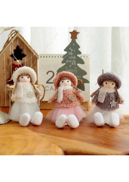 D-1 Yeni Yıl 2022 Dekor Noel Melek Peluş Bebek Oyuncak Yılbaşı Ağacı Süsler Natal Noel Navidad 2023 Yeni Yıl Hediyeleri (Yurt Dışından) modelleri