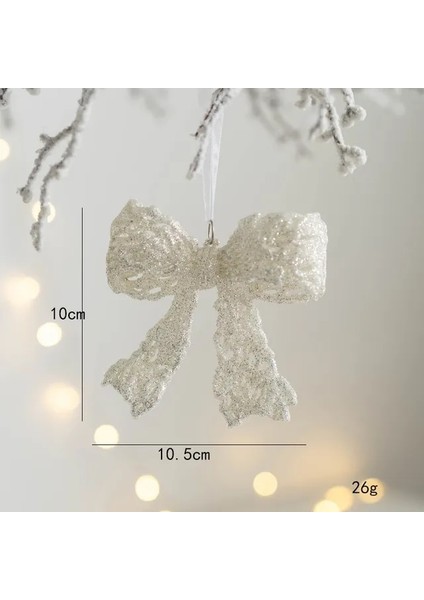 STYLE10 Noel Ağacı Asılı Kolye Glitter Küçük Noel Geyik Oranments Noel Elk Mutlu Noel Dekor Mutlu Yeni Yıl 2023 Beyaz Geyik (Yurt Dışından)