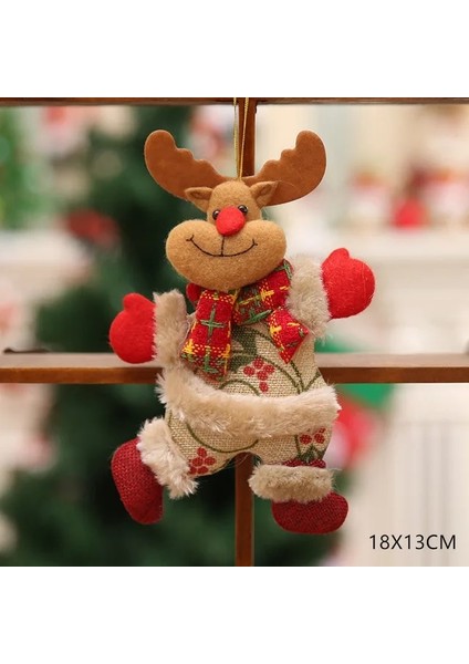 21-Elk Yeni Yıl 2023 Noel Noel Bebek Melek Noel Baba Kolye Süsler Ev Çocuklar Için Noel Ağacı Süslemeleri Doğum Hediye Zanaat (Yurt Dışından)