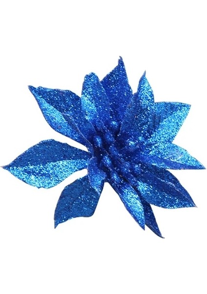 Mavi 7 cm 5/7/13 cm Büyük Çiçek Kafa Glitter Yapay Ipek Çiçek Yılbaşı Ağacı Süsleme Noel Dekorasyonları Yeni Yıl Dekor Navidad 2022 (Yurt Dışından)