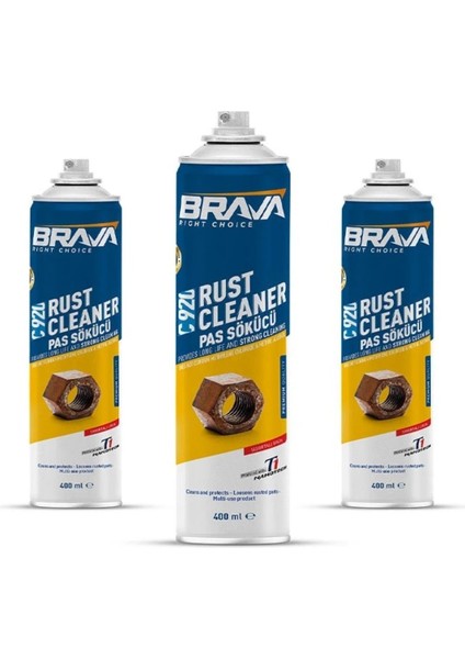 C920 Metal Parça Pas Kir Temizleyici 400 ml x 3