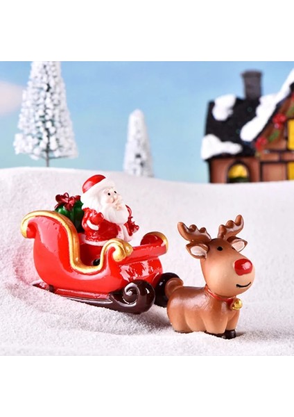 STYLE23 Mini Noel Tren Süs Noel Dekorasyon Ev Noel Baba Hediye Oyuncaklar El Sanatları Masa Deco Navidad Noel 2021 Yeni Yıl (Yurt Dışından)