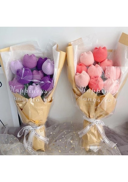 S23 Tığ Işi Çiçek 1 Pc El Örgü Tığ Çiçek Kalp Çiçekler El Dokuma Buket Düğün Şube Dekor El Yapımı Öğretmenlerin Sevgililer Günü Hediyesi (Yurt Dışından) modelleri