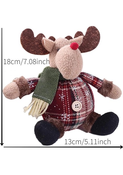 M - Elk 2023 Sevimli Noel Noel Baba Kardan Adam Geyik Bebek Dekorasyon Hediye Bebek Noel Ağacı Asılı Süsleme Yeni Yıl Noel Ev Dekorasyonu (Yurt Dışından)