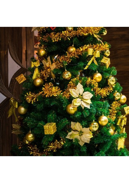 Mavi 7 cm 5/7/13 cm Büyük Çiçek Kafa Glitter Yapay Ipek Çiçek Yılbaşı Ağacı Süsleme Noel Dekorasyonları Yeni Yıl Dekor Navidad 2022 (Yurt Dışından)