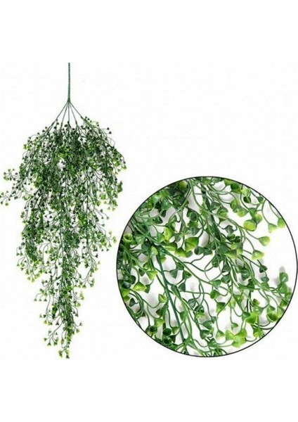 1pc Yeşil 80 cm 2ADET 85 cm Simülasyon Çiçek Plastik Hasır Yapay Bitki Duvar Çelengi Bitki Ipek Çiçek Rattan Bahçe Düğün Ev Dekorasyonu (Yurt Dışından)