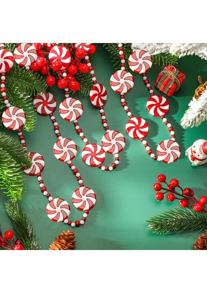 Yeşil Şeker 1.2m 2.4 Metre 1.2/1.5m Renkli Şeker Kolye Garland Ins Nordic Serisi Tatlılar Topu Dize El Yapımı Kreş Çocuk Odası Yılbaşı Ağacı Dekoru (Yurt Dışından) fiyatları