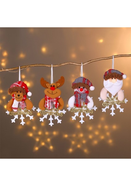 Ben Yeni Noel Süsleri Yılbaşı Ağacı Asılı Dıy Noel Hediyesi Noel Baba Kardan Adam Ağacı Kolye Bebek Asın Parti Dekorasyon (Yurt Dışından)