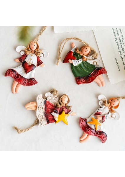 E Reçine Noel Ağacı Süsleme Karşılama Kapı Asılı Kolye Noel Baba Karikatür Melek Bebek Damla Süsler Yılbaşı Dekoru (Yurt Dışından) modelleri