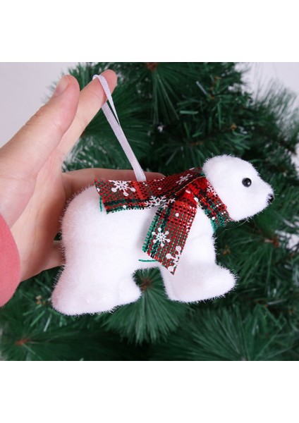 Stil 3 1 Adet Noel Süsleri Beyaz Ayı Kolye Noel Ağacı Süsleri Kutup Ayısı Figürleri Noel Dış Mekan Dekorasyonu (Yurt Dışından) fırsatları