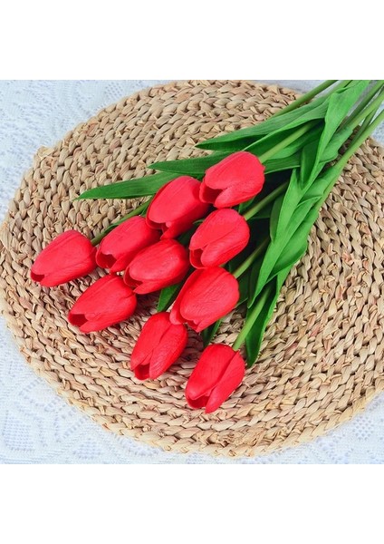 A-05 5 Adet 5/10 Adet Yapay Lale Çiçek Buketi Gerçek Dokunmatik Pe Köpük Sahte Çiçek Düğün Dekorasyon Için Çiçekler Ev Bahçe Dekoratif (Yurt Dışından)