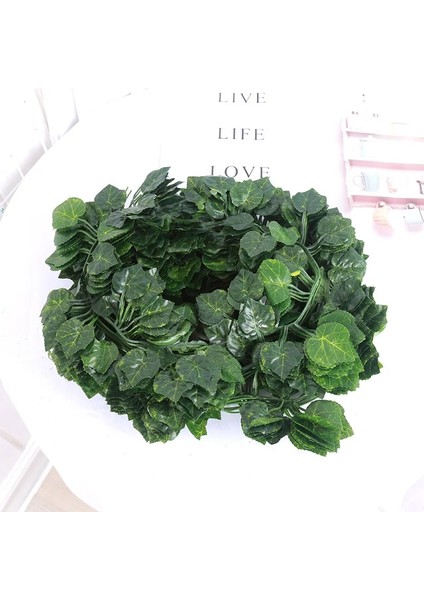 Hai Tang 200 cm Canlı Yapay Bitkiler Sarmaşık Üzüm Yeşil Yapraklar Ivy Vine Garland Ev Bahçe Partisi Düğün Duvar Dekor Için Rattan Dize (Yurt Dışından) indirimleri