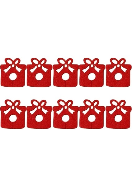 Q-10 Adet 10 Adet/takım Noel Fincan Kartı Noel Süslemeleri Ev Için 2022 Noel Baba Şapkası Şarap Bardağı Dekor Süsler Navidad Noel Yeni Yıl 2023 (Yurt Dışından)