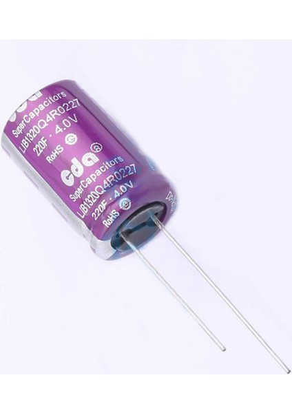 220F 4V 5A Süpercap 13X20MM Dıp Süper Kapasitör Enerji Depolama Güneş Rüzgar Akü Batarya Güç Kaynağı modelleri