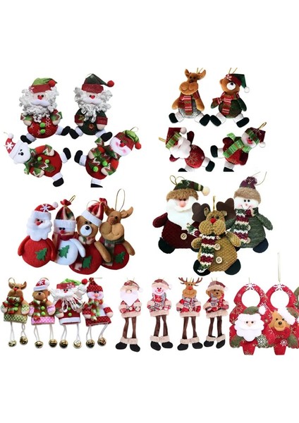 Altın Noel Süslemeleri Ev Kolye Navidad Noel Ağacı Süsleri Asılı Bebek Zanaat Dekor Tedarikçisi Çocuklar Hediye (Yurt Dışından)