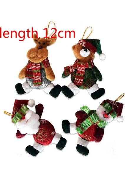 Altın Noel Süslemeleri Ev Kolye Navidad Noel Ağacı Süsleri Asılı Bebek Zanaat Dekor Tedarikçisi Çocuklar Hediye (Yurt Dışından)
