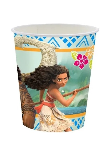 CUP-10PCS Disney Moana Doğum Günü Partisi Dekorasyon Malzemeleri Çocuklar Bebek Duş Sofra Bardak Tabaklar Afiş Balonlar Olay Dekor Hediye Şekeri (Yurt Dışından)