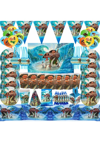 CUP-10PCS Disney Moana Doğum Günü Partisi Dekorasyon Malzemeleri Çocuklar Bebek Duş Sofra Bardak Tabaklar Afiş Balonlar Olay Dekor Hediye Şekeri (Yurt Dışından) fiyatları