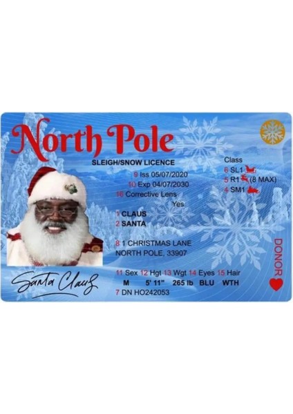 02 Pvc Yaratıcı Noel Baba Uçuş Lisans Kartı Noel Arifesi Ehliyet Noel Hediyesi Çocuklar Için Mutlu Noeller Süslemeleri (Yurt Dışından)