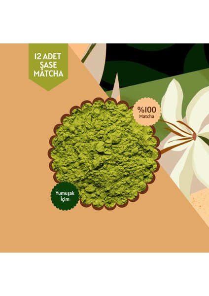 Vanilla Matcha Tekli Şase – 12 Günlük Özel Paket, 12X3 gr modelleri