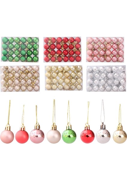 2 cm -Çok Renkli 24 Adet 2 cm 3 cm Noel Ağacı Süsleri Galvanik Noel Topları Noel Navidad Yeni Yıl 2023 Noel Süsleri Ev Dekor (Yurt Dışından)