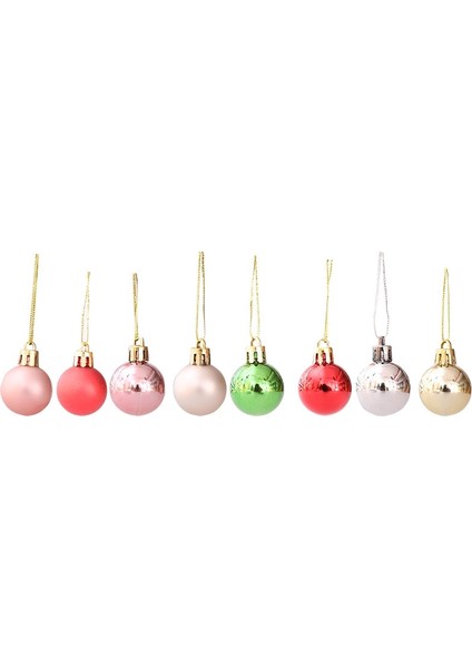2 cm -Çok Renkli 24 Adet 2 cm 3 cm Noel Ağacı Süsleri Galvanik Noel Topları Noel Navidad Yeni Yıl 2023 Noel Süsleri Ev Dekor (Yurt Dışından)