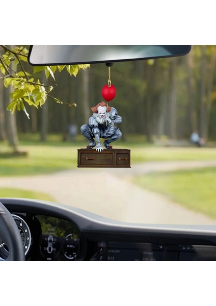 B Merry Christmas Dekorasyon 2023 Korku Filmi Akrilik Düz Kolye Noel Ağacı Süslemeleri Mutlu Yıllar 2023 Noel Natal (3d Değil) (Yurt Dışından) indirimleri