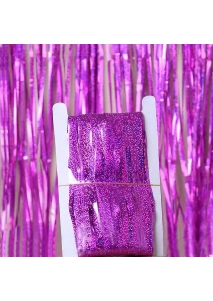 Gül Kırmızı 1 M x 1 M Sıcak Satış Glitter Tinsel Folyo Saçak Perde Arka Plan Doğum Günü Düğün Hawaii Parti Dekor Glitter Tinsel Folyo Saçak Perde (Yurt Dışından)