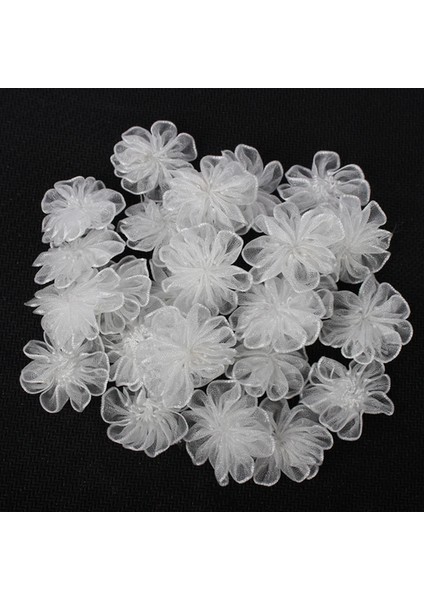 C4 24 Adet 22MM Renkli Organze Ilmek Kızlar Yapay Çiçek Rozet Yay Şapkalar Malzeme Dıy Konfeksiyon Dikiş Aksesuarları B0905 (Yurt Dışından) fırsatları