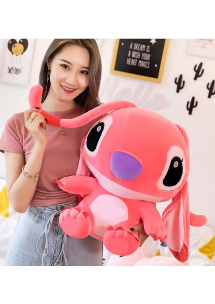 Ithal Kumaş Xl Büyük Boy 55 Cm. Lilo & Stitch Stiç Anime Figür Peluş Oyuncak Uyku & Oyun Arkadaşı