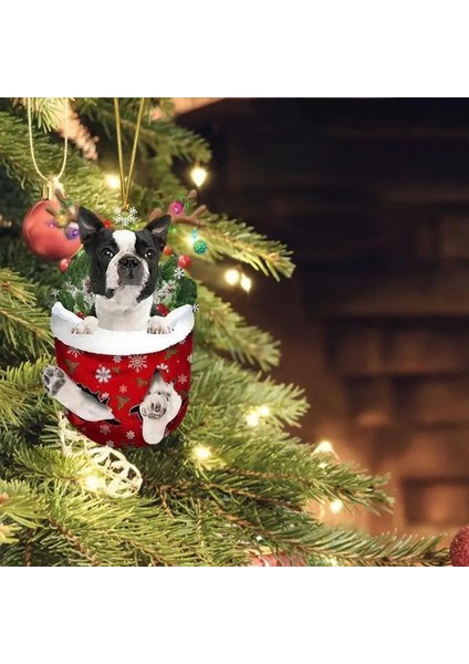 Stil 6 Köpek Çorap Noel Ağacı Süs Pet Köpek Süs Tatil Evcil Hayvan Severler Için Yılbaşı Hediyeleri, Sahipleri Köpek Süsler Dekorasyon (Yurt Dışından)